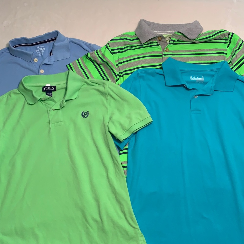 Bundle of 4 boys polo shirts